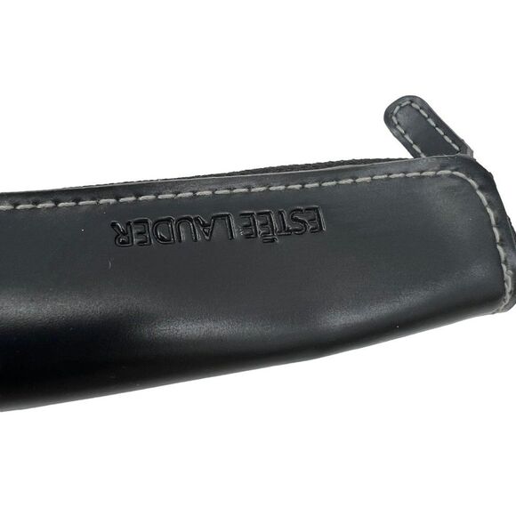 ESTÉE Lauder Black Satchel/Tote Bag with Matching Make-up/Lip Stick Case Fob - Picture 15 of 16